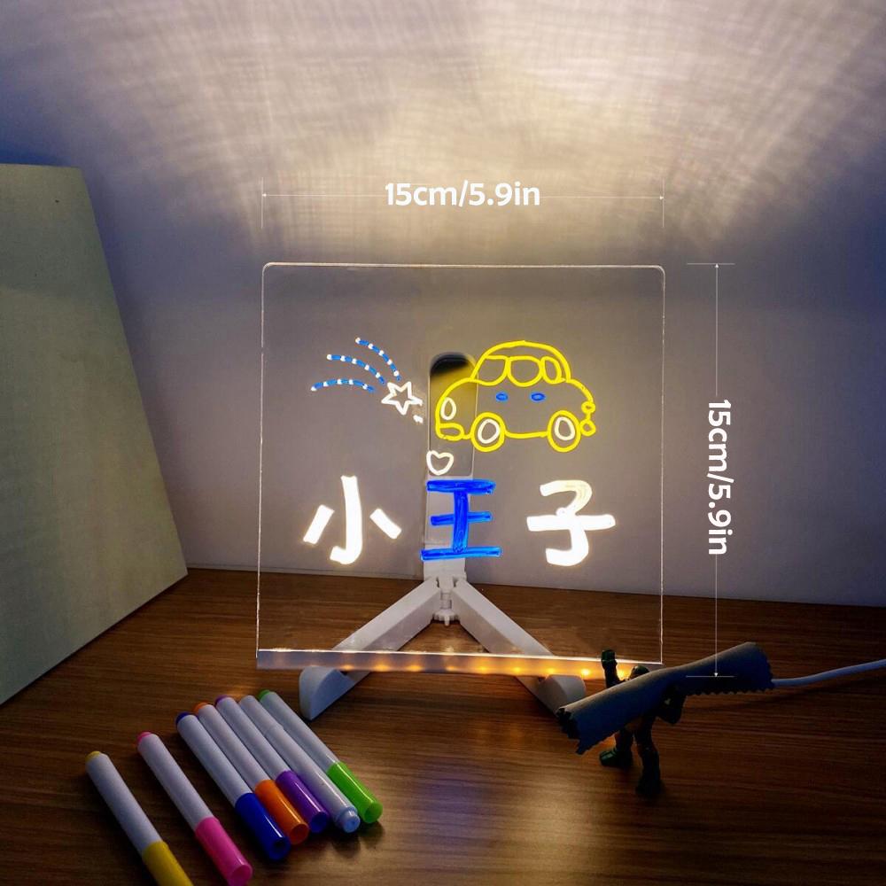 Farverig LED-notesboard til kreativ beskedafgivning