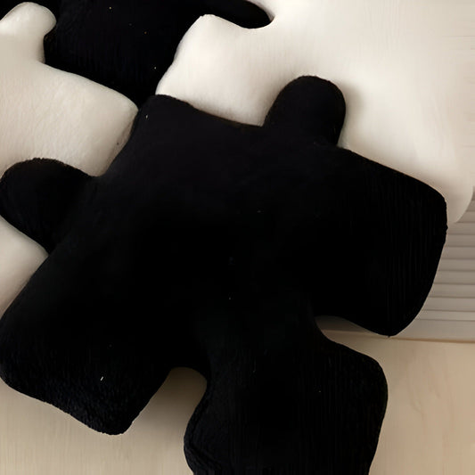 Färgrik 3D Pusselkudde – Bekväm och Lekfull Inredning