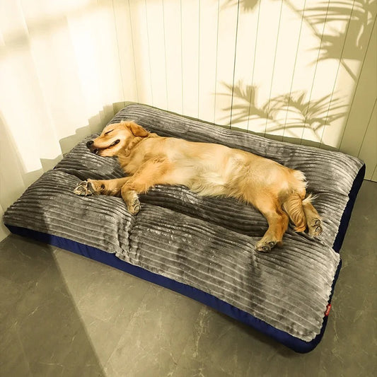 Komfortabel Hundeseng med Støttepude til Store Hunde og Skridsikker Bund