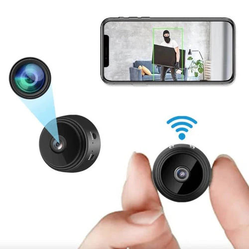 Kompakt WiFi sikkerhedskamera med HD nattevision