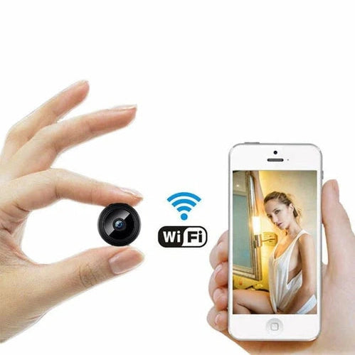 Kompakt WiFi sikkerhedskamera med HD nattevision