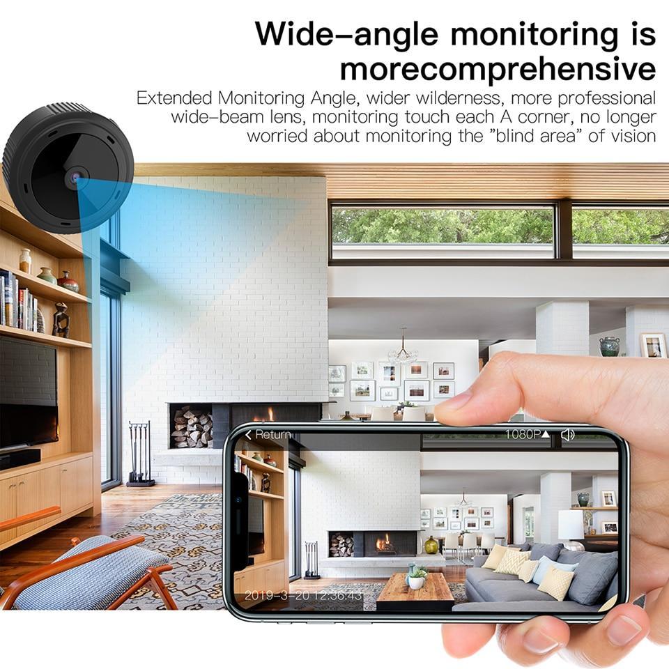 Kompakt WiFi sikkerhedskamera med HD nattevision
