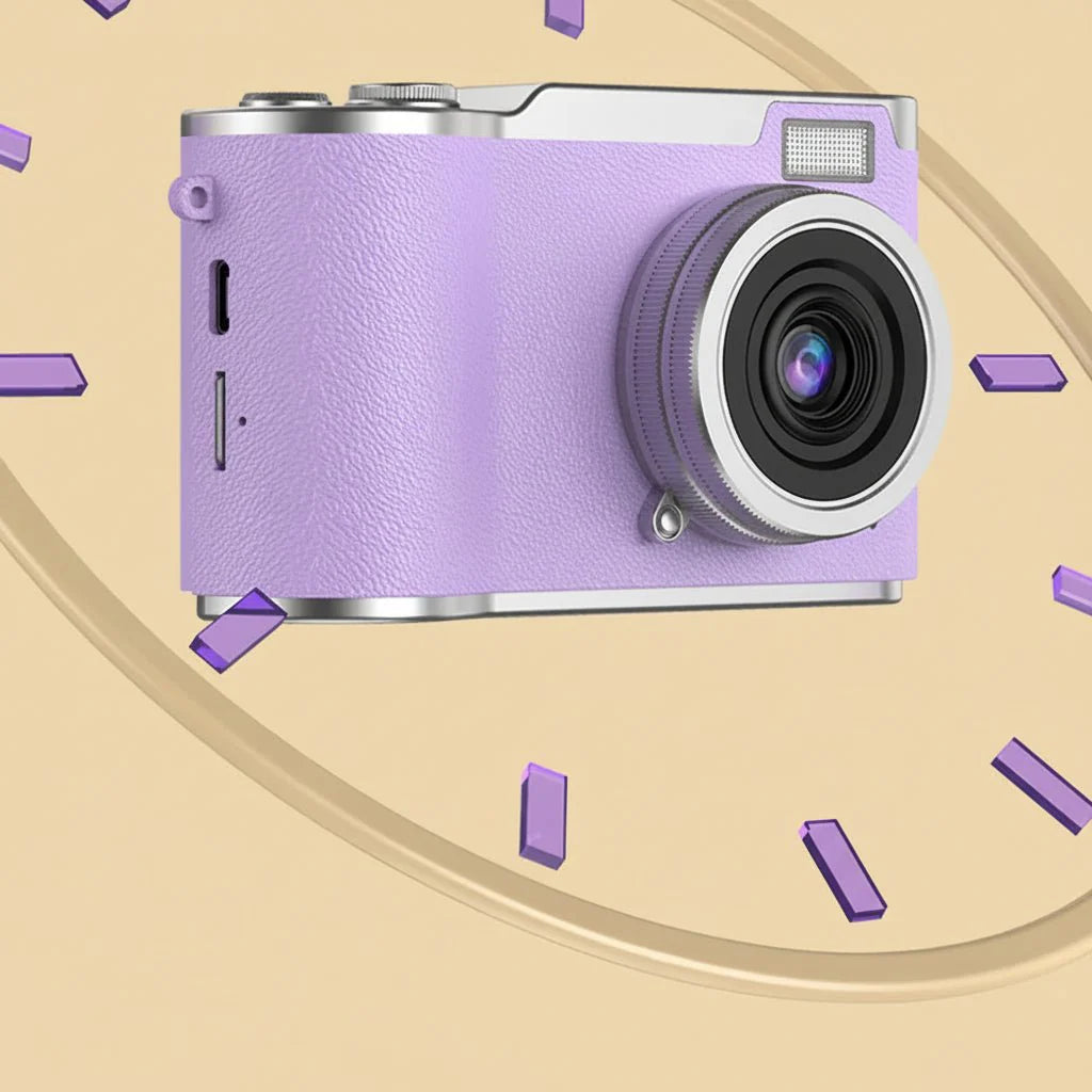 4K Kamera med Flip Skærm & 8X Zoom til Perfekte Billeder