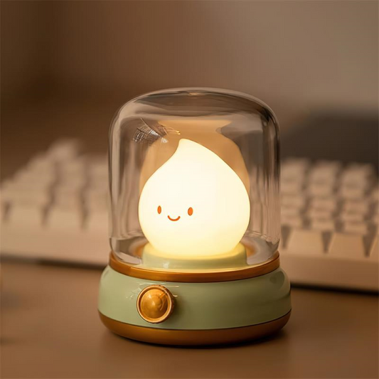 LED Natlampe med Justerbar Lysstyrke og Vintage Design