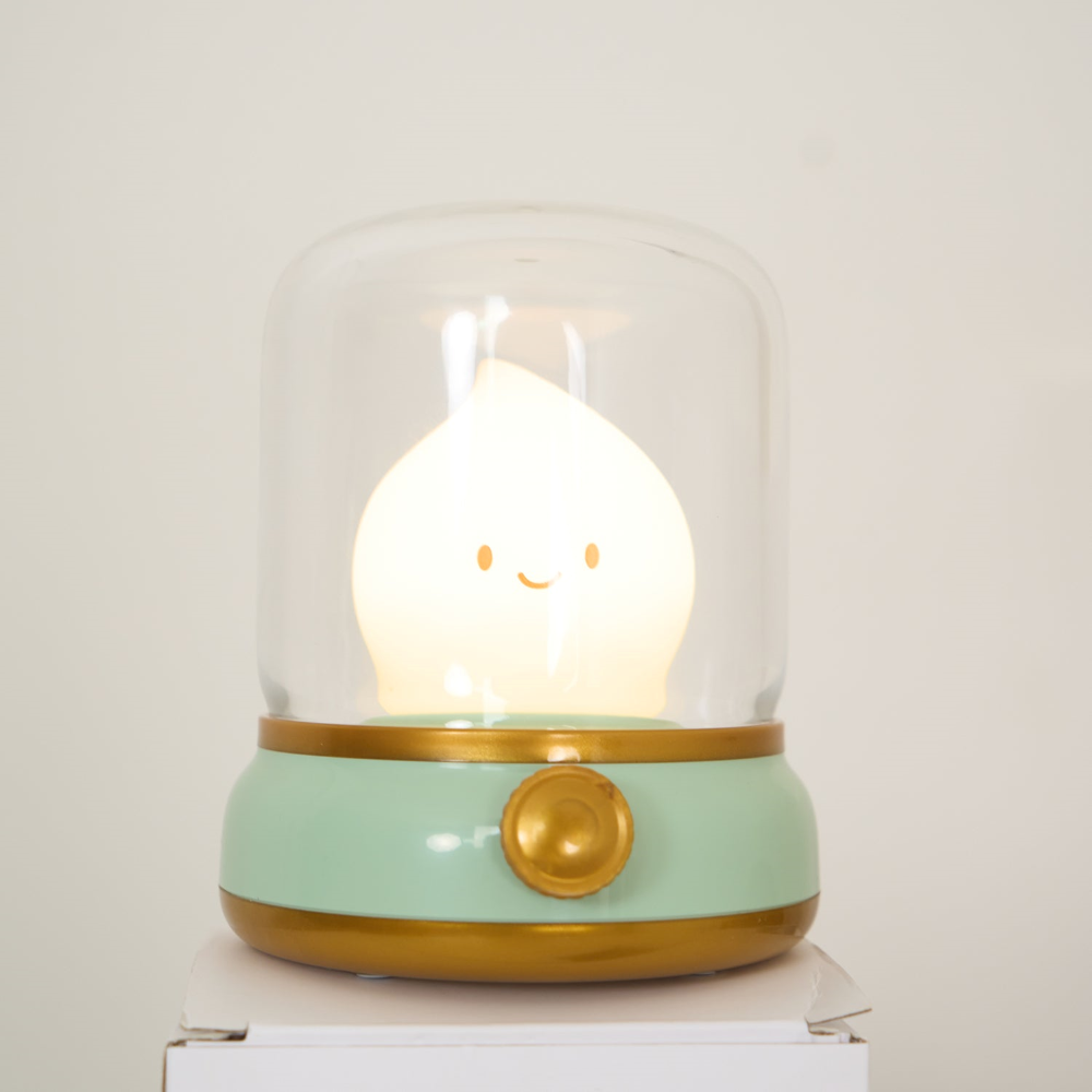LED-nattlampa med justerbar ljusstyrka och vintagedesign