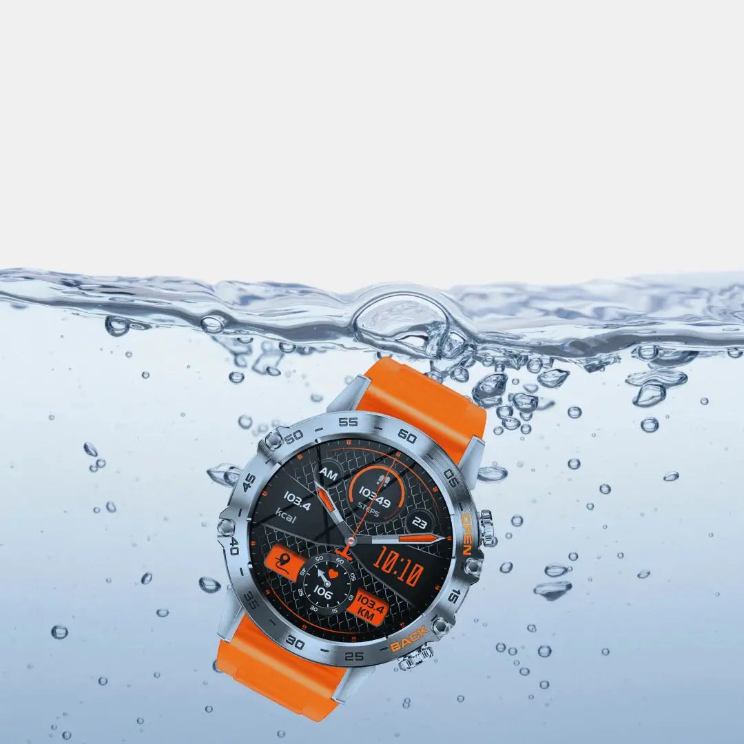 Robust smartwatch med GPS, sundhedsovervågning og Bluetooth-opkald