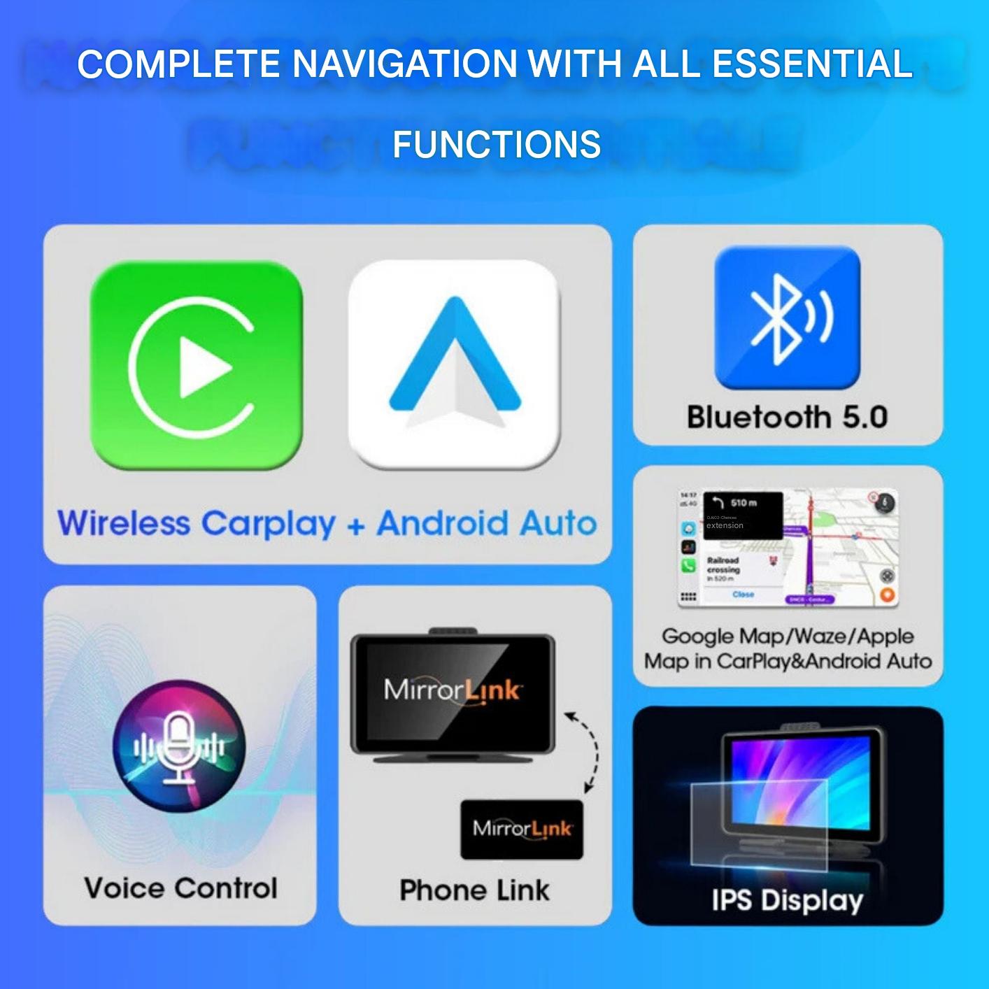 Trådløs skærm til CarPlay og Android