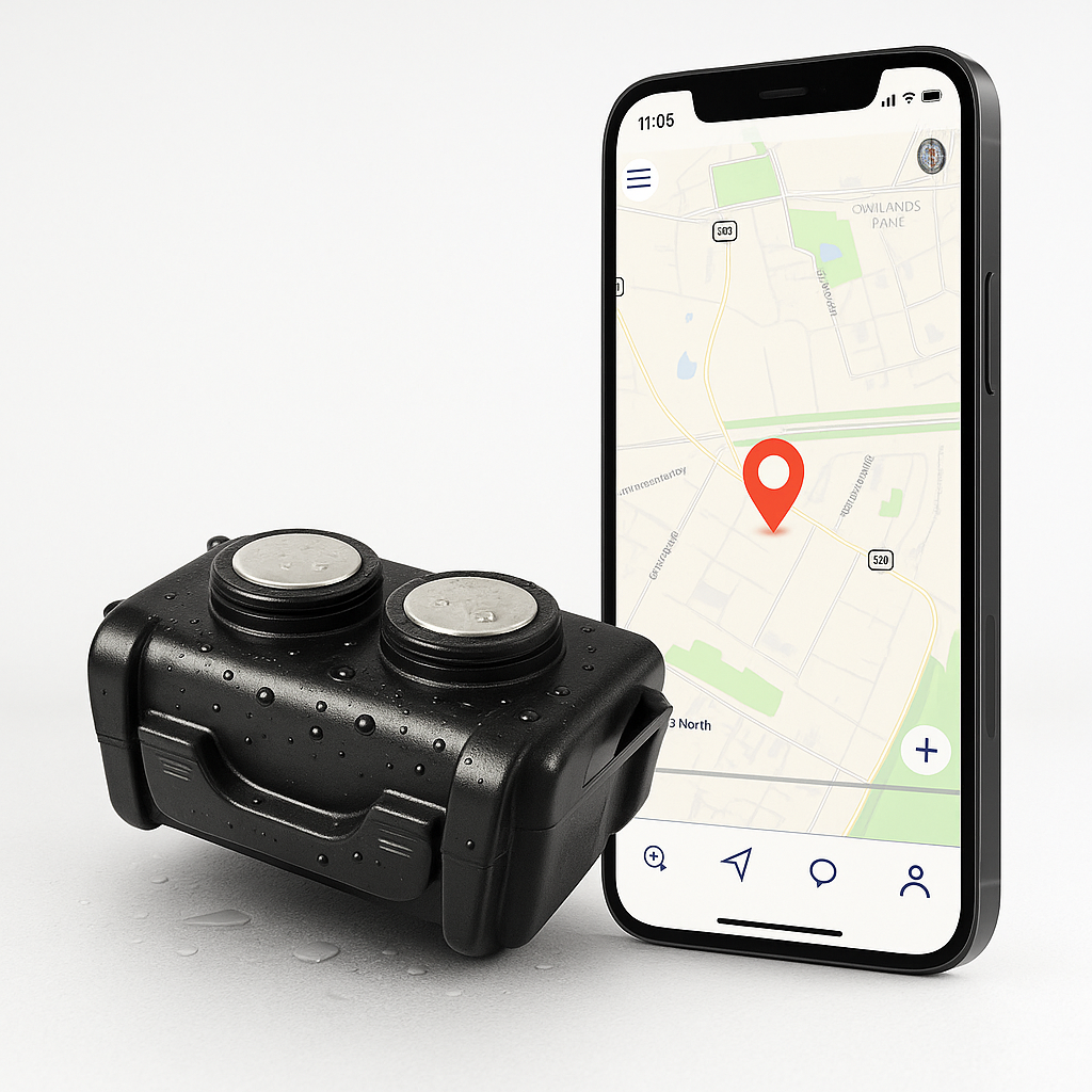 Vandtæt GPS Tracker til Bil - Real-tid Overvågning & Alarmer