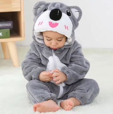 Flannel Jumpsuit til Børn – Sødt Sæt til Leg