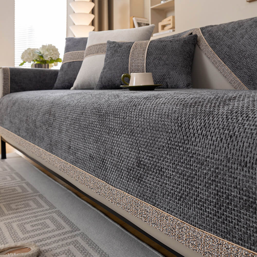 Chenille Sofaovertræk | Stilfuld Beskyttelse & Komfort