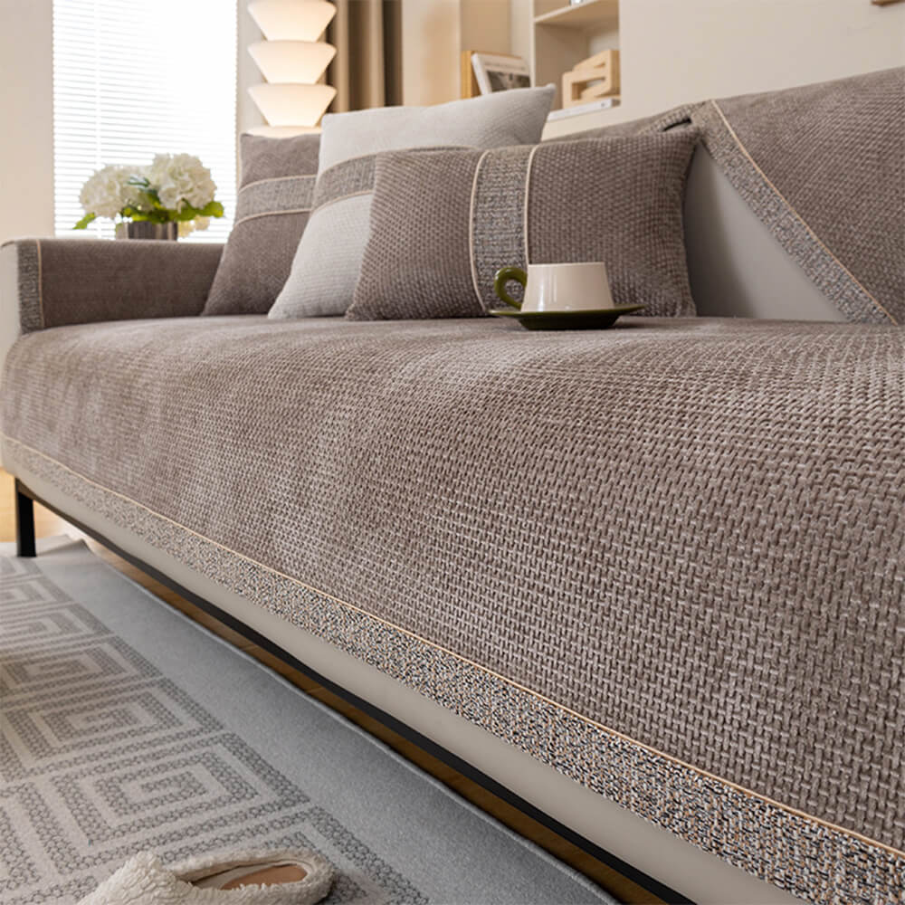 Chenille Sofaovertræk | Stilfuld Beskyttelse & Komfort