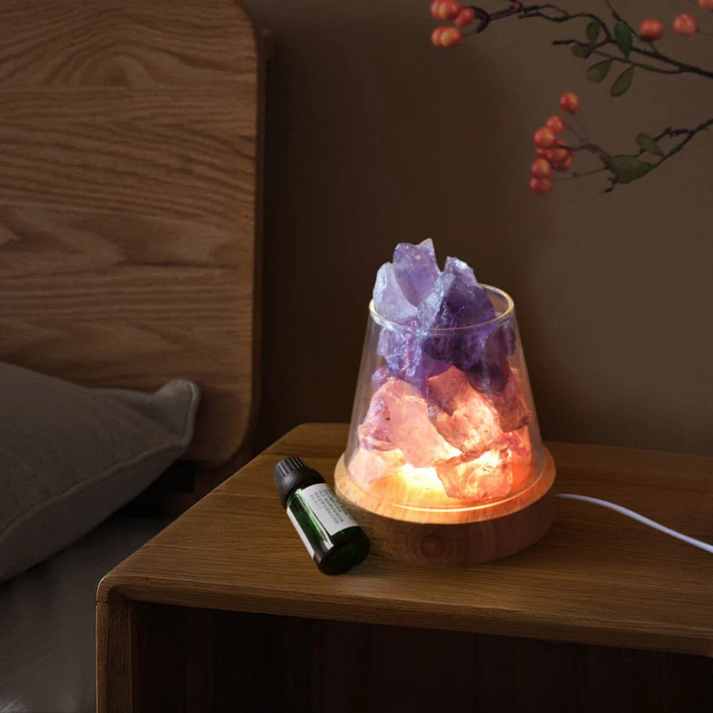 Himalaya Saltlampe med Aromadiffusor – Skab Ro og Velvære