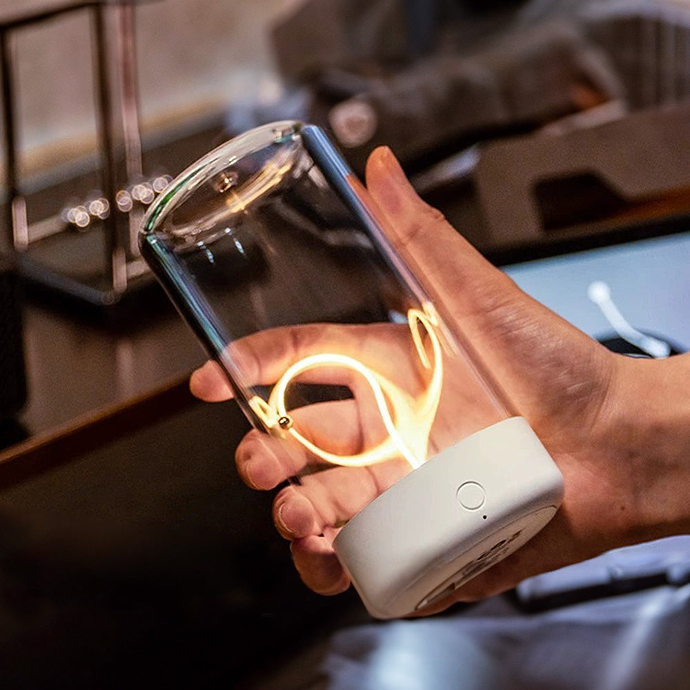 FlexiGlow Bordlampe - Moderne magnetisk trådløs lampe