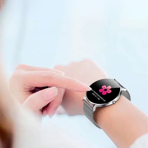 Ultra-tyndt Smartwatch til Kvinder – Stilfuld & Sundhedsfokuseret
