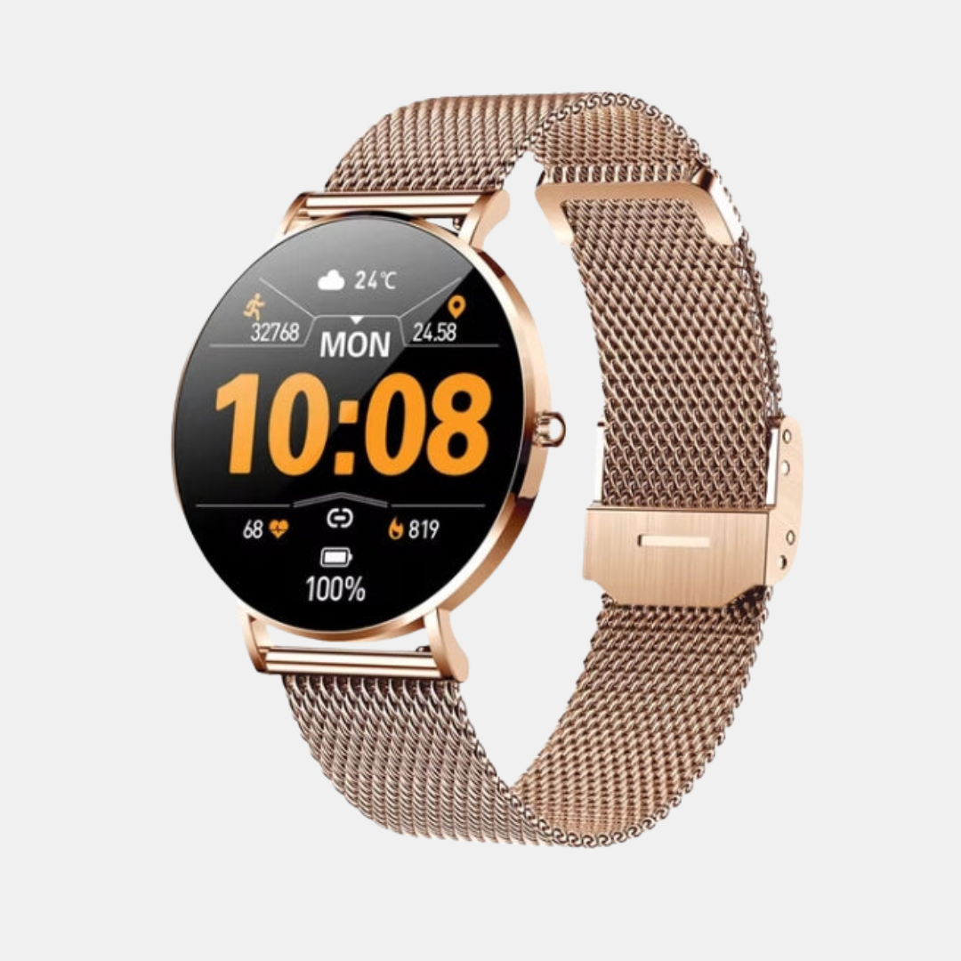 Ultra-tyndt Smartwatch til Kvinder – Stilfuld & Sundhedsfokuseret