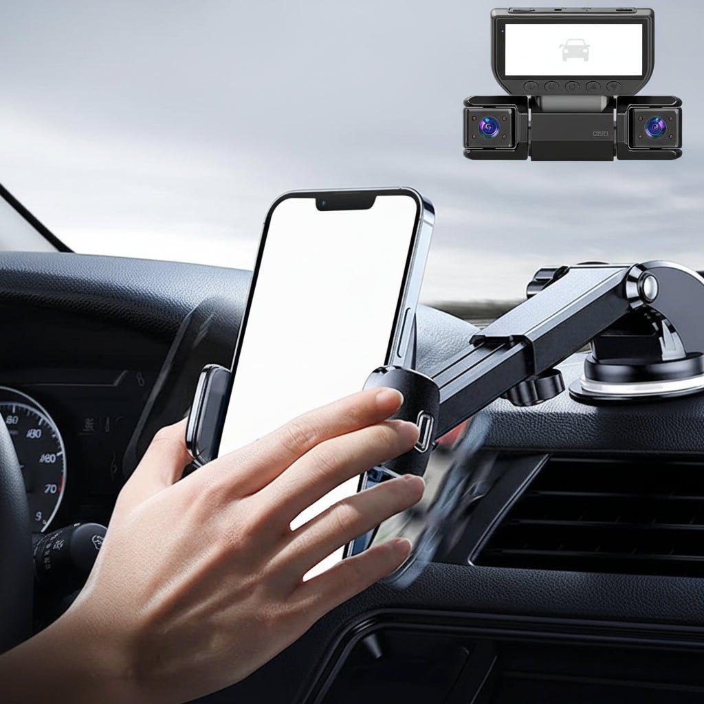 360° Bilkamera med 4 Kanaler och WiFi - Klarhet Dag och Natt