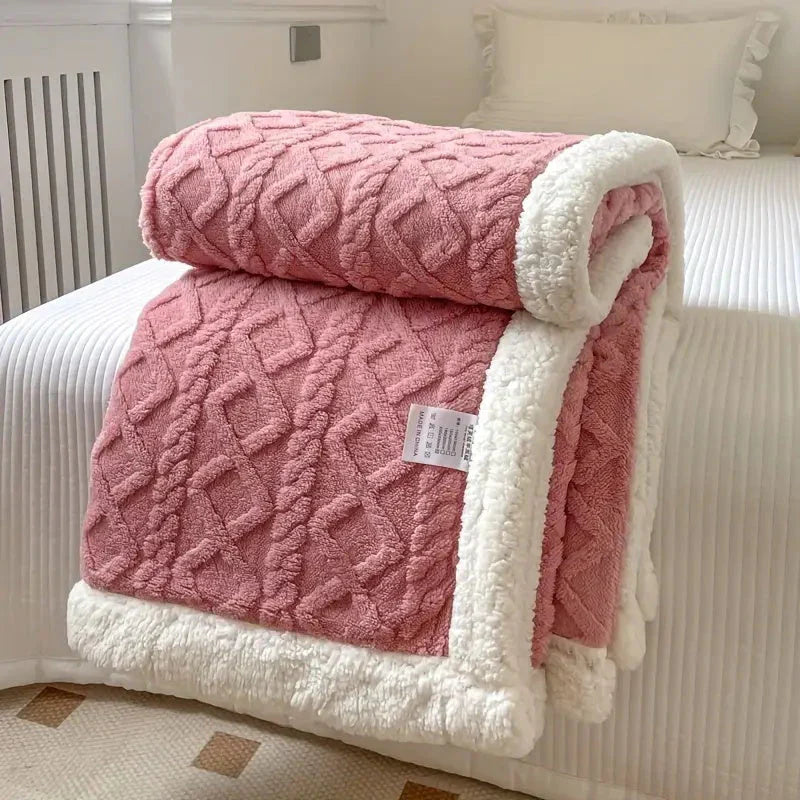 Vändbar Sherpa-filt i fleece – Komfort och stil i ett