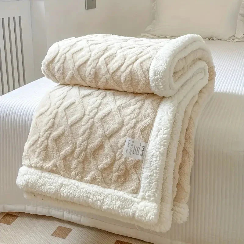 Vändbar Sherpa-filt i fleece – Komfort och stil i ett