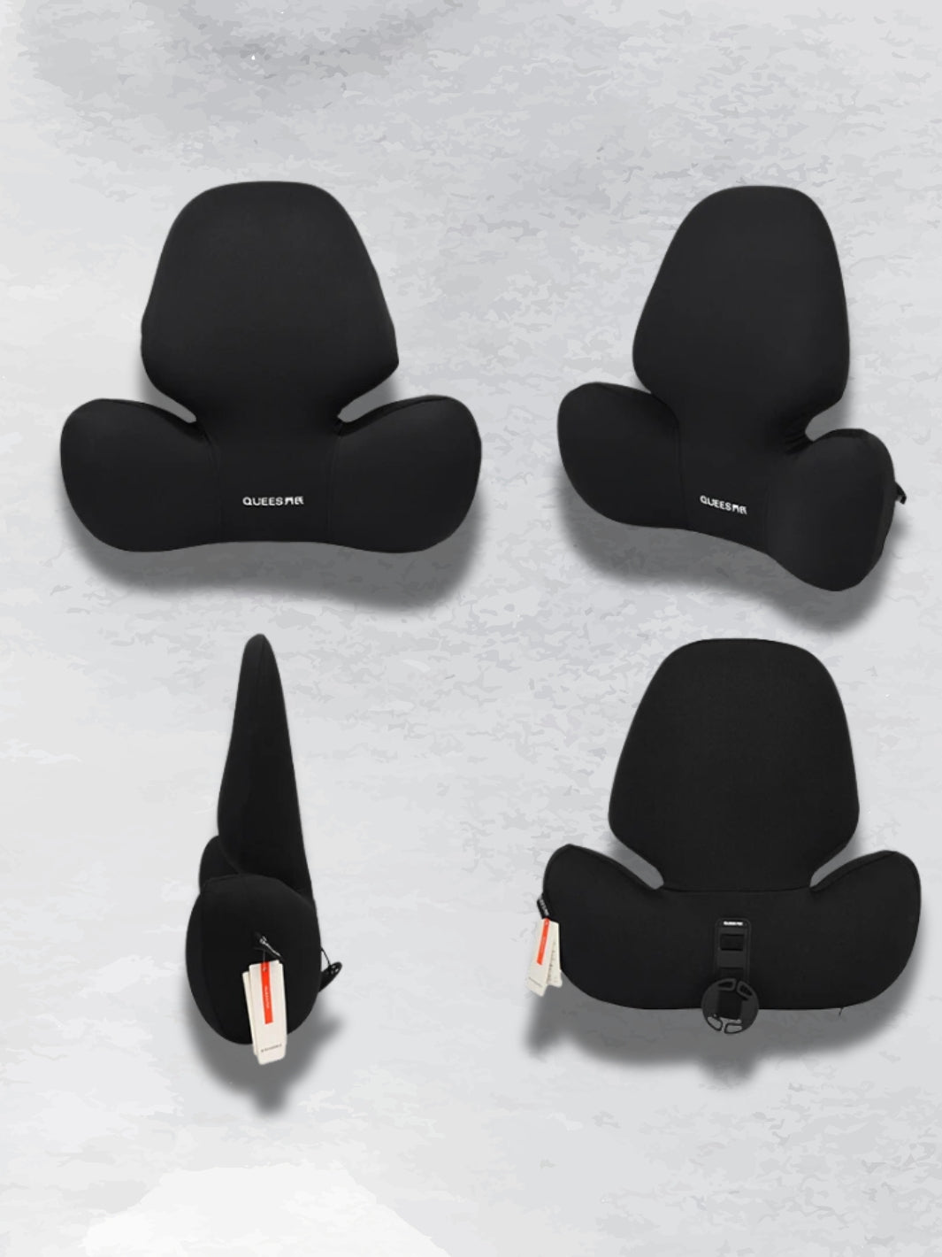 Ergonomiskt svankstöd med justerbart nackstöd
