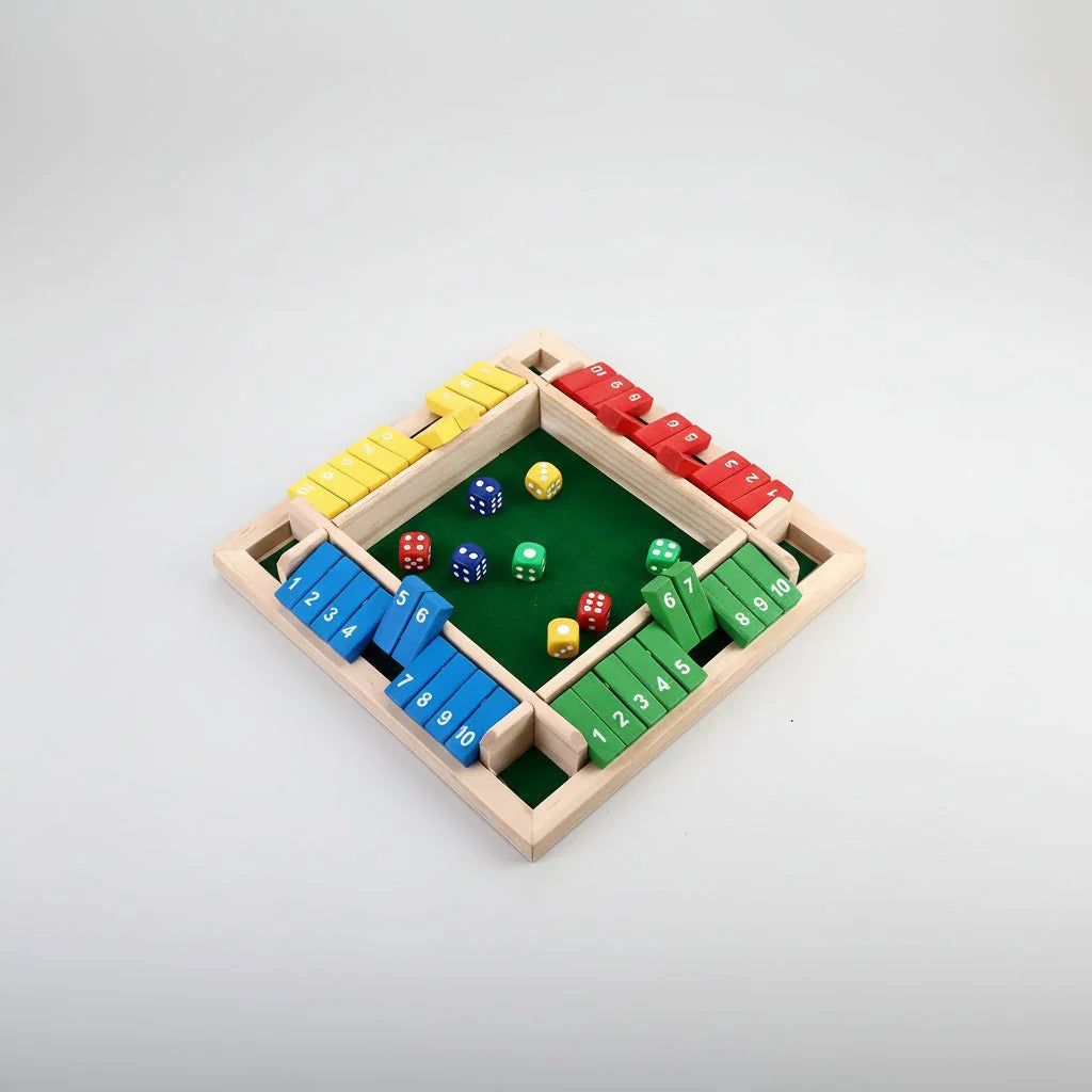 Træspil Shut The Box – Sjovt Matematikspil for Hele Familien