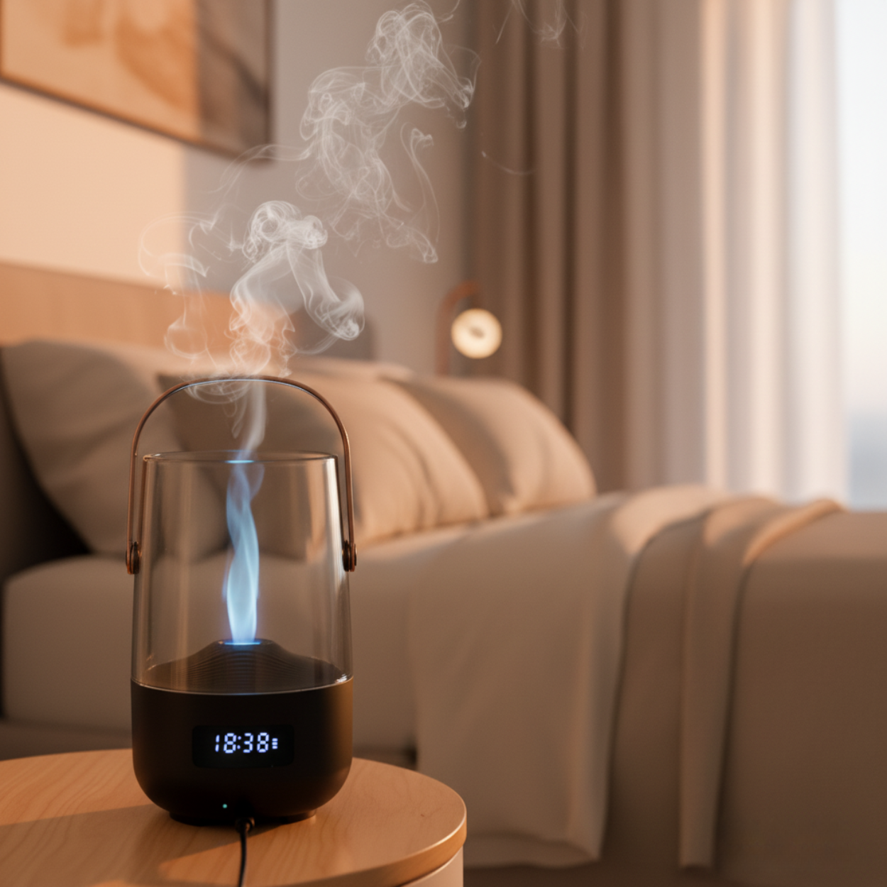 Elegant Aroma Diffuser med Retro Flamme Design