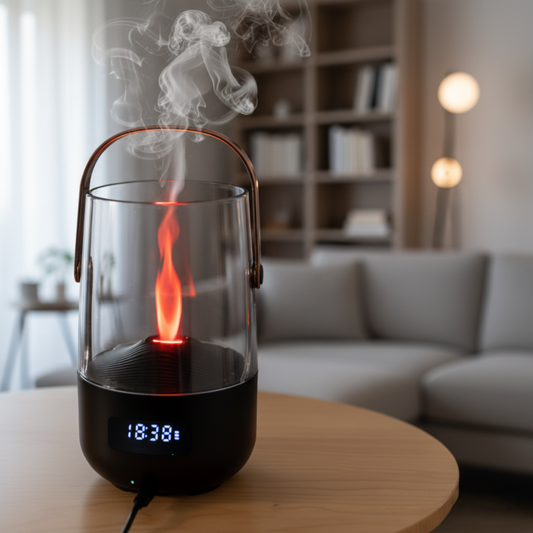 Elegant Aroma Diffuser med Retro Flammdesign