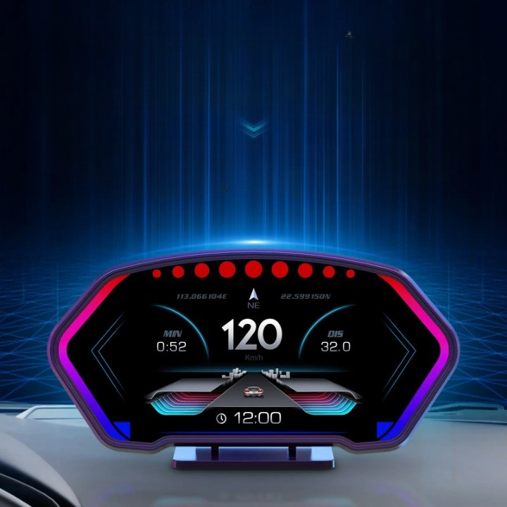 Digital bil Head-Up krystal display speedometer