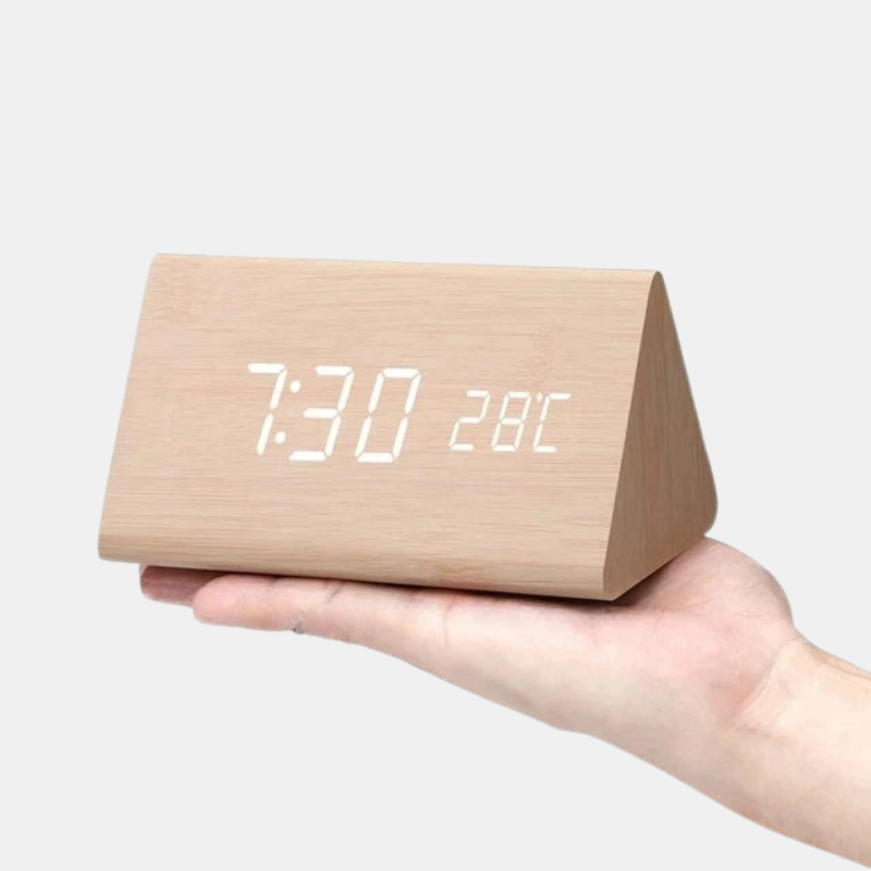 Smart väckarklocka med röststyrning och justerbar LED-display