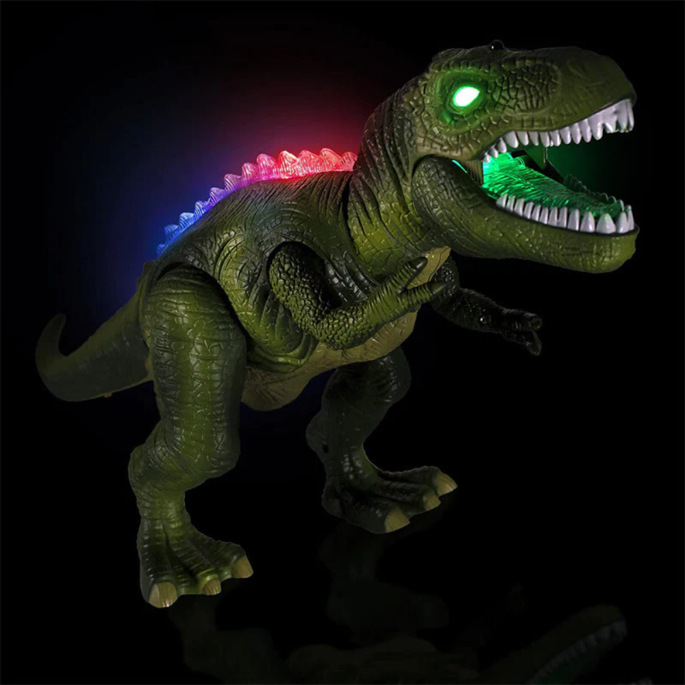 Interaktiv RC dinosaur legetøj, lyser og bevæger sig