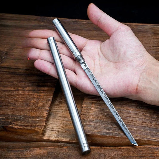 Diskret minifickkniv för självförsvar med ergonomiskt handtag – Kompakt säkerhetsverktyg