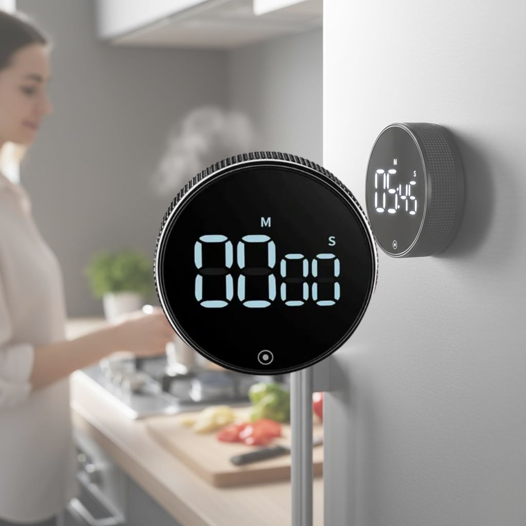 Smart kökstimer med LED-display och justerbart larm