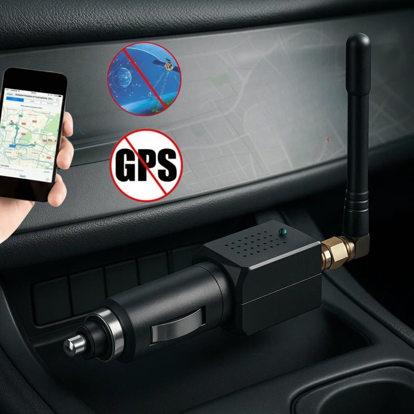 GPS-signalblockerare för bilar, lastbilar och fordon
