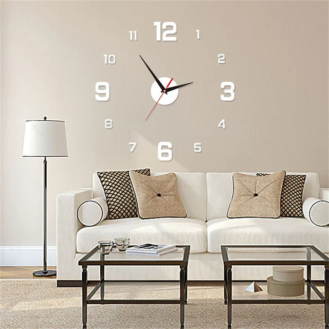 Elegant Rammefri Vægur med Moderne Design og Stil