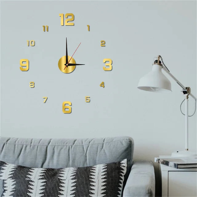 Elegant Rammefri Vægur med Moderne Design og Stil