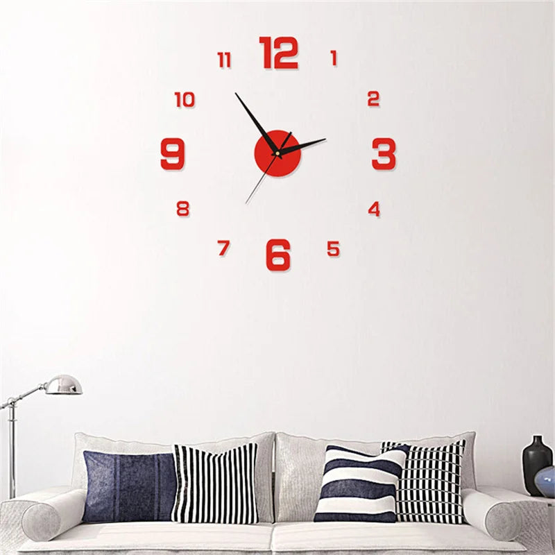 Elegant Rammefri Vægur med Moderne Design og Stil
