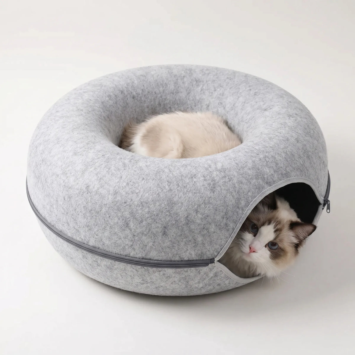 Tunnel-Bed til katte i donutform - Tunnest