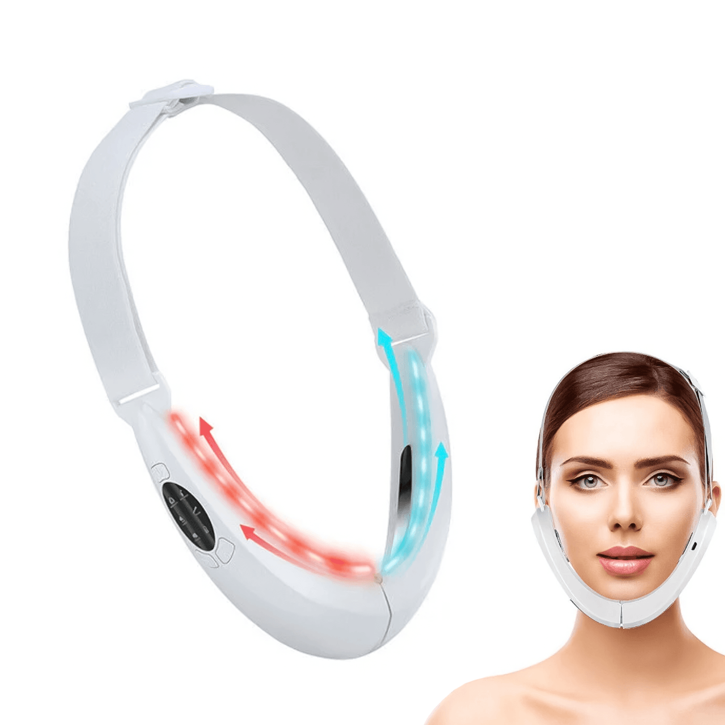 V-Face Modellerande Massager för Dubbelhaka med Värmefunktion