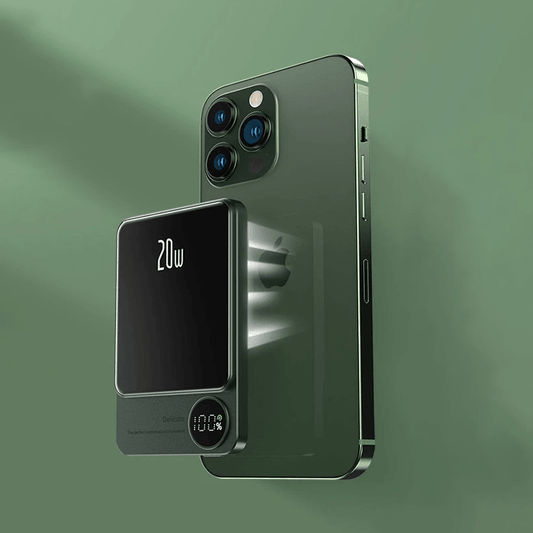 Magnetisk Powerbank med Hurtigopladning og LED-status