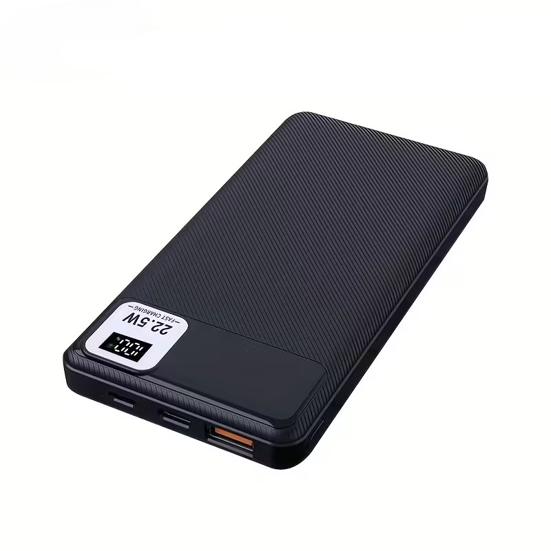 Kraftfuld bærbar powerbank med LED-skærm og multi-interface