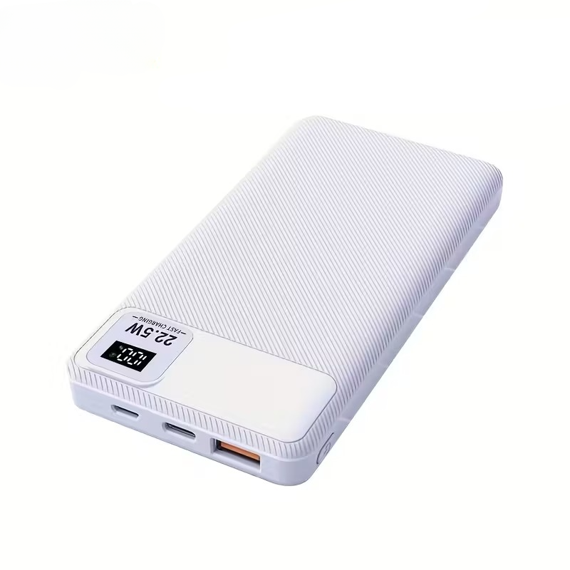 Kraftfuld bærbar powerbank med LED-skærm og multi-interface