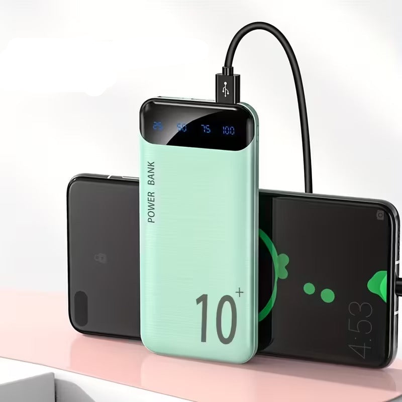 Kraftfull Powerbank 10000-20000 mAh med LED & Dubbel USB