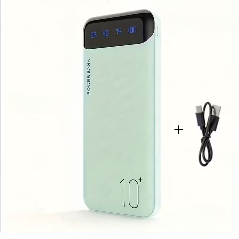 Kraftfull Powerbank 10000-20000 mAh med LED & Dubbel USB
