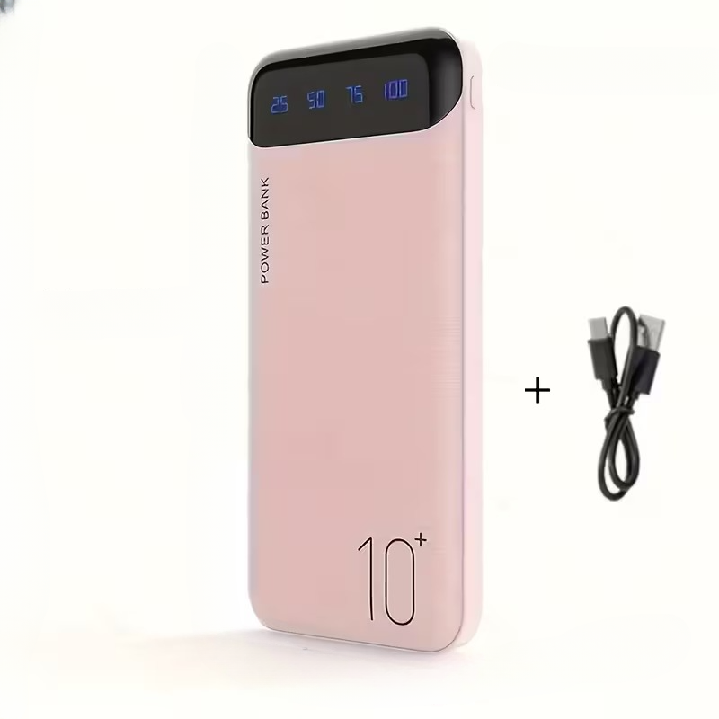 Kraftfull Powerbank 10000-20000 mAh med LED & Dubbel USB