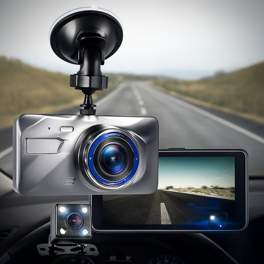 Dobbeltlinse Dashcam med Natvision - 1080p HD Sikkerhed