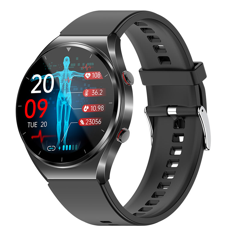 Blodsockermätning med ett klick | Blodtryck EKG | HRV Pulsmätning Smartwatch