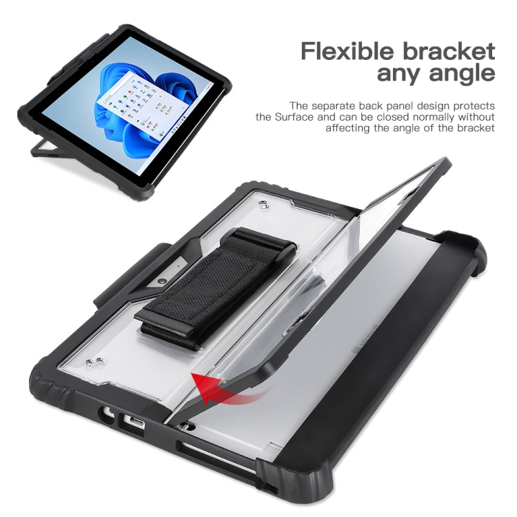Akryltransparent laptopfodral med hand- och axelrem för Surface Pro 4 / 5 / 6 / 7 / 7+
