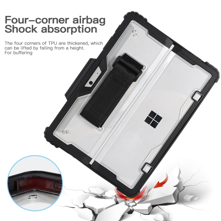 Akryltransparent laptopfodral med hand- och axelrem för Surface Pro 4 / 5 / 6 / 7 / 7+