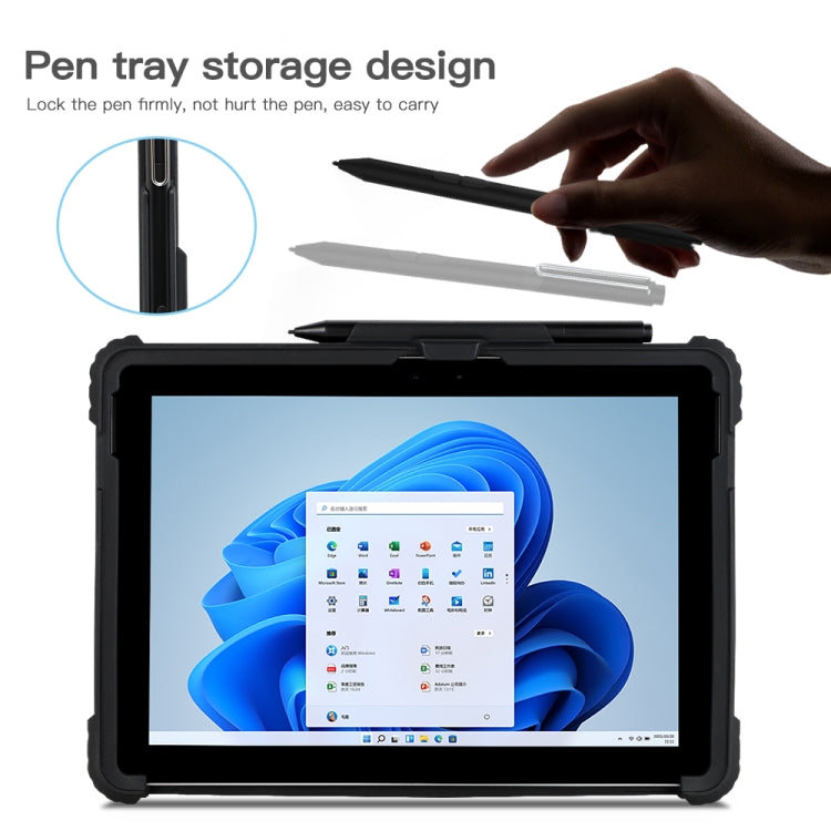 Akryltransparent laptopfodral med hand- och axelrem för Surface Pro 4 / 5 / 6 / 7 / 7+