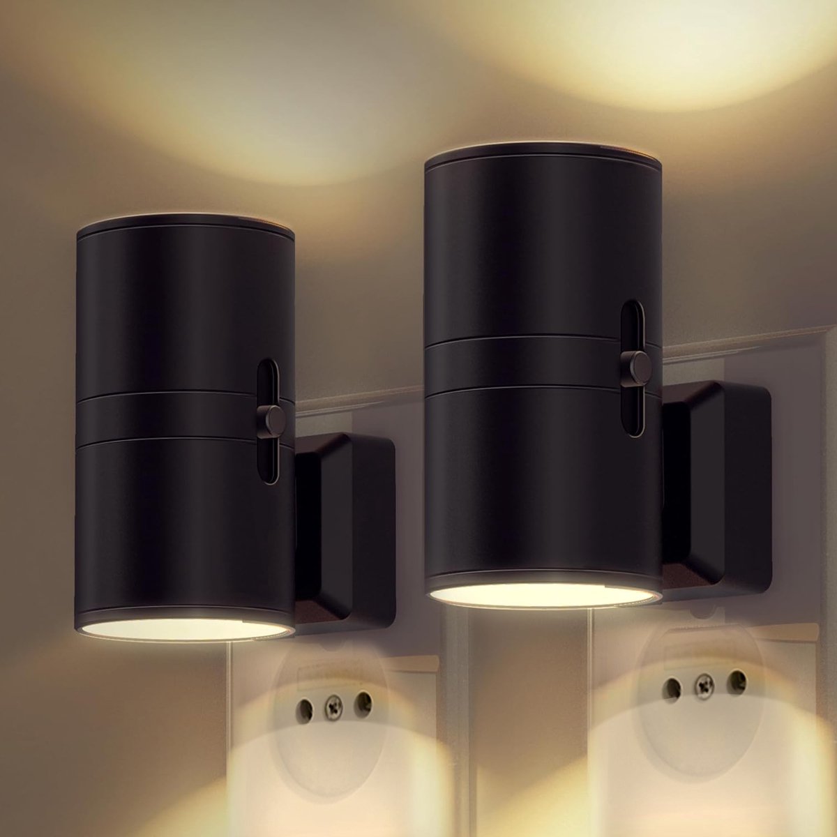 Justerbar natlampe med sensor – LumenGuard