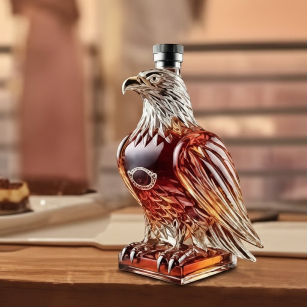 Eksklusiv Ørn Whisky Karaffel i Kunstnerisk Glasdesign
